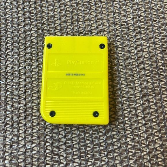 Playstation 2 Memory Card 8MB MagicGate YELLOW NYKO BRAND for Sony PS2 Console - Picture 1 of 1